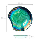 Anton Studio Designs Iridescent Shell Glass Bowl