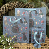 Alex Clark Christmas Medium Gift Bag - Dogs
