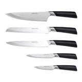 Arthur Price Kitchen 6-Piece Wood & Black Knife Block Set