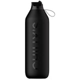 Chilly's Series 2 1-Litre Flip Reusable Water Bottle - Abyss Black