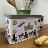 Alex Clark Biscuit Tin - Delightful Dogs
