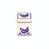 Emma Bridgewater Small Square Tin - Blue Hens
