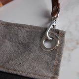 Barbary & Oak Denim Apron With Leather Detail