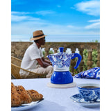 Bialetti X Dolce & Gabbana Blu Mediterraneo 4-Cup Moka Induction Italian Coffee Pot