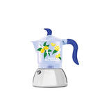 Bialetti Mercato Della Frutta Fiammetta Induction 2-Cup Moka Coffee Pot - Lemons