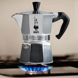 Bialetti Moka Express 3-Cup Stovetop Italian Coffee Pot - Silver