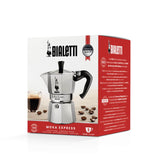 Bialetti Moka Express 3-Cup Stovetop Italian Coffee Pot - Silver