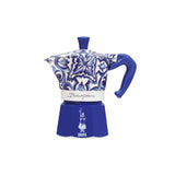 Bialetti X Dolce & Gabbana Blu Mediterraneo 3-Cup Moka Express Italian Coffee Pot