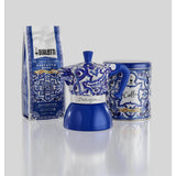 Bialetti X Dolce & Gabbana Blu Mediterraneo Coffee Tin with Ground Coffee