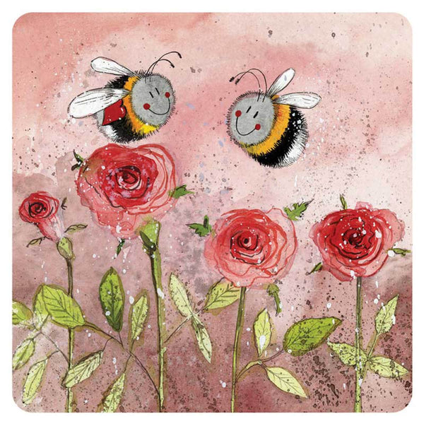 Alex Clark Coaster - Bee & Roses