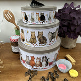 Alex Clark Set Of 3 Cake Tins - Marvellous Moggies