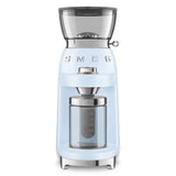 Smeg 50's Style Retro CGF03PBUK Coffee Grinder - Pastel Blue