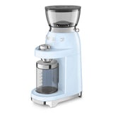 Smeg 50's Style Retro CGF03PBUK Coffee Grinder - Pastel Blue