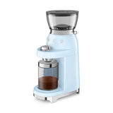 Smeg 50's Style Retro CGF03PBUK Coffee Grinder - Pastel Blue