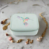 Wrendale Designs by Hannah Dale Embroidered Accessory Case - Wisteria Wishes - Hummingbird