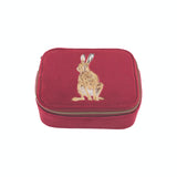 Wrendale Designs by Hannah Dale Embroidered Accessory Case - Golden Hour - Hare