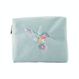 Wrendale Designs by Hannah Dale Embroidered Cosmetic Bag - Wisteria Wishes - Hummingbird