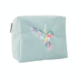 Wrendale Designs by Hannah Dale Embroidered Cosmetic Bag - Wisteria Wishes - Hummingbird