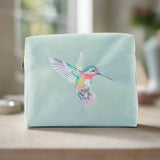 Wrendale Designs by Hannah Dale Embroidered Cosmetic Bag - Wisteria Wishes - Hummingbird