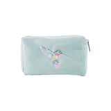 Wrendale Designs by Hannah Dale Embroidered Make Up Bag - Wisteria Wishes - Hummingbird