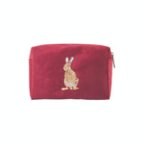 Wrendale Designs by Hannah Dale Embroidered Make Up Bag - Golden Hour - Hare