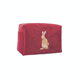 Wrendale Designs by Hannah Dale Embroidered Make Up Bag - Golden Hour - Hare