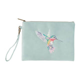 Wrendale Designs by Hannah Dale Embroidered Pouch - Wisteria Wishes - Hummingbird