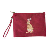 Wrendale Designs by Hannah Dale Embroidered Pouch - Golden Hour - Hare