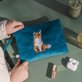 Wrendale Designs by Hannah Dale Embroidered Pouch - Daydreamer - Fox