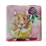 Alex Clark Vegan Leather Compact Mirror - Herbert