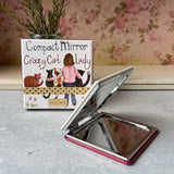 Alex Clark Compact Mirror - Crazy Cat Lady