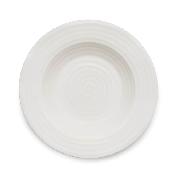Sophie Conran Porcelain 25cm Rimmed Soup Plate - White