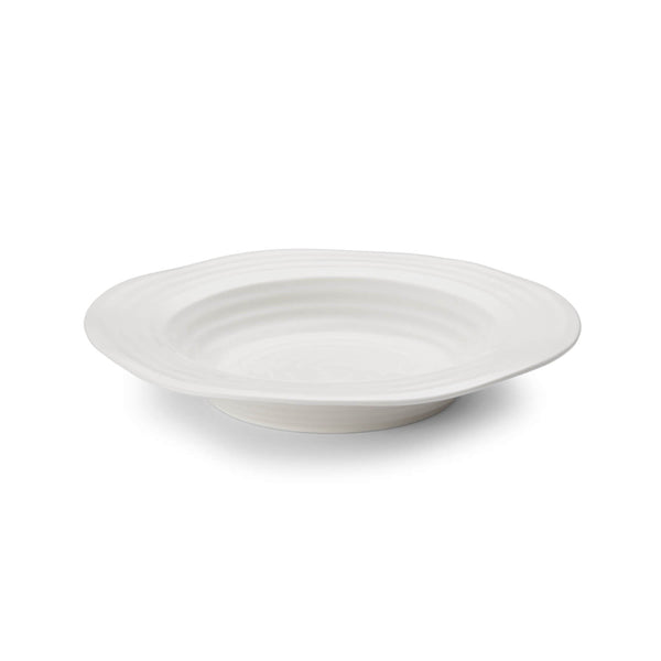 Sophie Conran Porcelain 25cm Rimmed Soup Plate - White