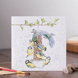 Wrendale Designs By Hannah Dale Card - Bon Appétit! - Blue Tit