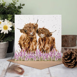 Wrendale Designs by Hannah Dale Card - Gentle Giants - Highland Cow