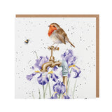 Wrendale Designs by Hannah Dale 'Gardeners Guest' Card - Robin