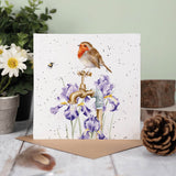 Wrendale Designs by Hannah Dale 'Gardeners Guest' Card - Robin