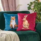 Wrendale Designs by Hannah Dale Embroidered Cushion - Daydreamer - Fox