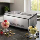 Caso Design 3298 IceCreamer 2-in-1 Ice Cream & Yoghurt Maker - Stainless Steel