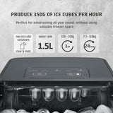 Caso Design Clear Ice Advanced Ice Cube Maker - Matte Black