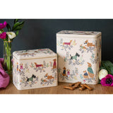 Sara Miller London Large Rectangular Storage Tin - Dapper Dogs