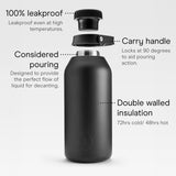 Chilly's Series 2 Big Mouth 4-Litre Water Bottle - Abyss Black