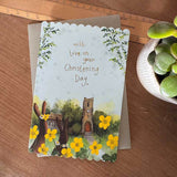Alex Clark Doodles Card - Christening - Buttercups
