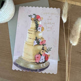 Alex Clark Doodles Card - Wedding Day - Cake