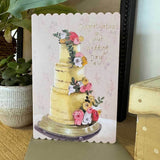 Alex Clark Doodles Card - Wedding Day - Cake