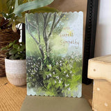 Alex Clark Doodles Card - Sympathy - Woodland Flowers