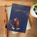 Alex Clark Doodles Card - Clever Clogs - Mouse