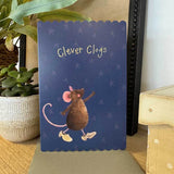 Alex Clark Doodles Card - Clever Clogs - Mouse