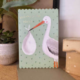 Alex Clark Doodles Card - New Baby - Stork