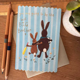 Alex Clark Doodles Card - Big Brother - Bat & Ball